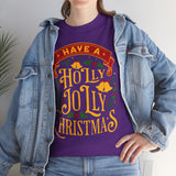 Holly Jolly Christmas Tee - Festive Holiday Graphic T-Shirt