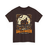 Halloween Unisex Heavy Cotton Tee, Spooky T-Shirt, Trick or Treat Shirt, Fall Fashion, Halloween Costume Top