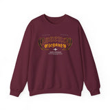 Crewneck Sweatshirt – 'Blessed & Elegant' Gothic Script Graphic