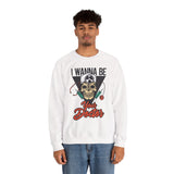 Doctor Skull Sweatshirt — "I Wanna Be Your Doctor" Medical Graphic Crewneck