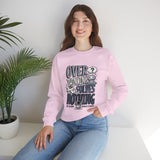 Crewneck Sweatshirt – "Overthinking Solves Nothing" Graphic Pullover