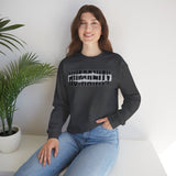 Humanity Graphic Crewneck Sweatshirt — Strikethrough Humanity Design