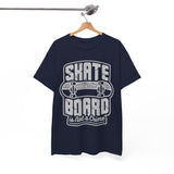 Skateboard Enthusiast Tee, Unisex Heavy Cotton Tee with Skateboard Design, Perfect for Skaters, Casual Wear, Gift for Skateboarding Lovers