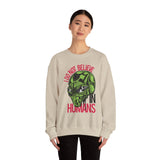 Alien Graphic Sweatshirt — "I Do Not Believe in Humans" Crewneck