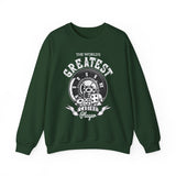 Casino Player Sweatshirt — "The World's Greatest" Vintage Dice & Roulette Crewneck