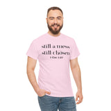 Faith-Inspired Unisex Heavy Cotton Tee, Inspirational Quote Shirt, Christian Apparel, Gift for Believers, Everyday Wear, Bible Verse Tee