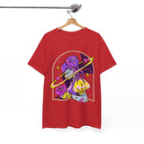 Cosmic Wizard Tee, Celestial Art Shirt, Unisex Heavy Cotton Tee, Astrology Gift, Space Design Apparel, Unique Graphic T-Shirt