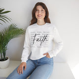 Faith Script Sweatshirt — Inspirational Christian Crewneck