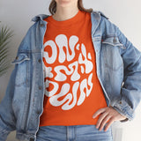 Groovy Unisex Heavy Cotton Tee | Perfect for Everyday Wear, Gifts, Casual Outings, Music Festivals, and Eco-Friendly Fashion