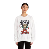 Doctor Skull Sweatshirt — "I Wanna Be Your Doctor" Medical Graphic Crewneck
