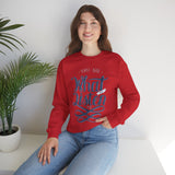 Crewneck Sweatshirt - "You Are What You Listen To" Music Quote Graphic
