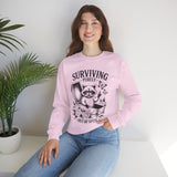 Surviving Purely Sweatshirt — Raccoon Coffin Goth Crewneck