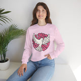Crewneck Sweatshirt — "Love Over Violence" Dove Graphic
