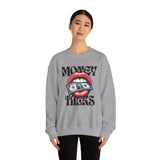 Money Talks Crewneck Sweatshirt — Retro Lips & Dollar Graphic Streetwear