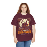 Halloween Unisex Heavy Cotton Tee, Spooky T-Shirt, Trick or Treat Shirt, Fall Fashion, Halloween Costume Top
