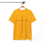 Faith Over Fear T‑Shirt — Minimal Christian Cross Tee