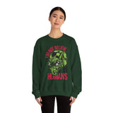 Alien Graphic Sweatshirt — "I Do Not Believe in Humans" Crewneck
