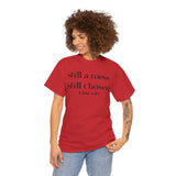 Faith-Inspired Unisex Heavy Cotton Tee, Inspirational Quote Shirt, Christian Apparel, Gift for Believers, Everyday Wear, Bible Verse Tee