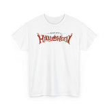 Happy Halloween Unisex Heavy Cotton Tee, Spooky Shirt, Fall Fashion, Pumpkin Tee, Halloween Costume, Gift for Halloween Lovers