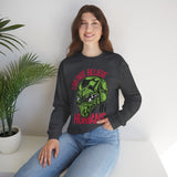 Alien Graphic Sweatshirt — "I Do Not Believe in Humans" Crewneck