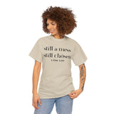 Faith-Inspired Unisex Heavy Cotton Tee, Inspirational Quote Shirt, Christian Apparel, Gift for Believers, Everyday Wear, Bible Verse Tee
