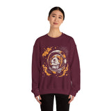 Astronaut Dog Crewneck Sweatshirt — Space Pup Helmet Graphic