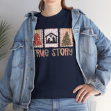 True Story Christmas Tee - Nativity & Festive Trees Holiday T-Shirt