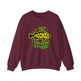 Get Hooked Unhook Stress Fishing Sweatshirt