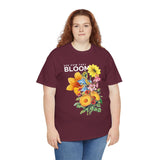 Floral Bloom Unisex Tee, Comfortable Cotton Shirt, Nature Lover's Gift, Casual Wear, Spring Fashion, Gifts for Gardeners
