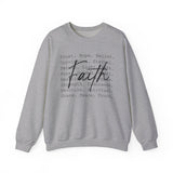Faith Script Sweatshirt — Inspirational Christian Crewneck