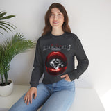 Crewneck Sweatshirt — 'Pressure' Red Lips Diamond Graphic