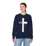 Inspirational Faith Sweatshirt, Jesus Loves You Crewneck, Christian Apparel, Religious Gift, Spiritual Comfort Wear, Casual Unisex Sweater