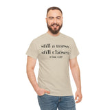 Faith-Inspired Unisex Heavy Cotton Tee, Inspirational Quote Shirt, Christian Apparel, Gift for Believers, Everyday Wear, Bible Verse Tee