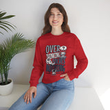 Crewneck Sweatshirt – "Overthinking Solves Nothing" Graphic Pullover
