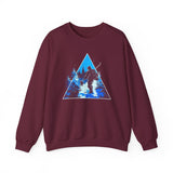 Ski Silhouette Crewneck Sweatshirt — Blue Mountain Snowboard Graphic