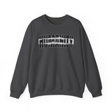 Humanity Graphic Crewneck Sweatshirt — Strikethrough Humanity Design