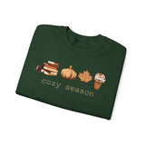 Cozy Season Sweatshirt - Casual Fall Apparel for Book Lovers, Unisex Crewneck for Autumn Celebrations, Perfect Gift