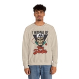 Doctor Skull Sweatshirt — "I Wanna Be Your Doctor" Medical Graphic Crewneck