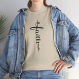 Faith Cross Vertical Script T-Shirt