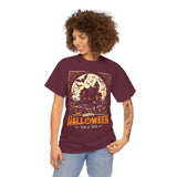 Halloween Unisex Heavy Cotton Tee, Spooky T-Shirt, Trick or Treat Shirt, Fall Fashion, Halloween Costume Top