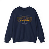 Crewneck Sweatshirt – 'Blessed & Elegant' Gothic Script Graphic