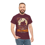Halloween Unisex Heavy Cotton Tee, Spooky T-Shirt, Trick or Treat Shirt, Fall Fashion, Halloween Costume Top