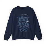 Crewneck Sweatshirt - "You Are What You Listen To" Music Quote Graphic