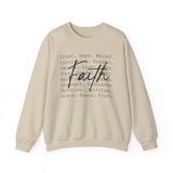 Faith Script Sweatshirt — Inspirational Christian Crewneck
