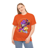 Cosmic Wizard Tee, Celestial Art Shirt, Unisex Heavy Cotton Tee, Astrology Gift, Space Design Apparel, Unique Graphic T-Shirt