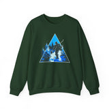 Ski Silhouette Crewneck Sweatshirt — Blue Mountain Snowboard Graphic