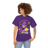 Cosmic Wizard Tee, Celestial Art Shirt, Unisex Heavy Cotton Tee, Astrology Gift, Space Design Apparel, Unique Graphic T-Shirt