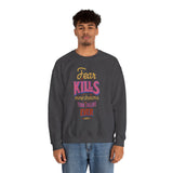 Crewneck Sweatshirt — "Fear Kills More Dreams Than Failure Ever Will" Motivational Graphic