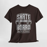 Skateboard Enthusiast Tee, Unisex Heavy Cotton Tee with Skateboard Design, Perfect for Skaters, Casual Wear, Gift for Skateboarding Lovers
