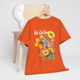 Floral Bloom Unisex Tee, Comfortable Cotton Shirt, Nature Lover's Gift, Casual Wear, Spring Fashion, Gifts for Gardeners